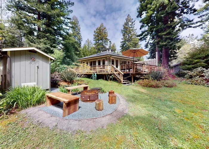 Mendocino Cozy Cabin-Large Patio Grill & Garden